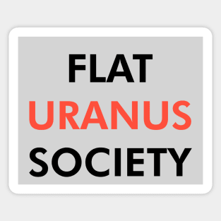 Flat Uranus Society (Dark) Sticker